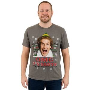 Elf" OMG It's Santa!  Men's Graphic Tee – Size Medium